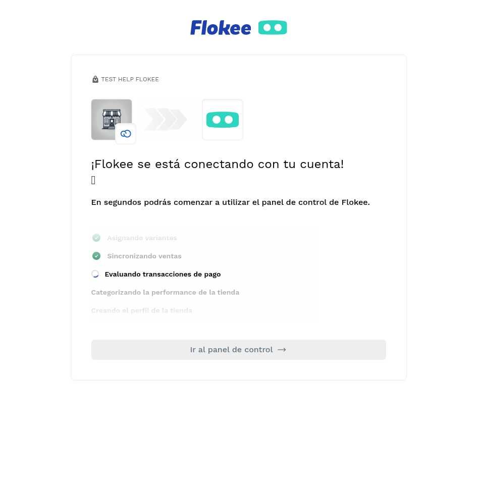 Procesamiento de la tienda